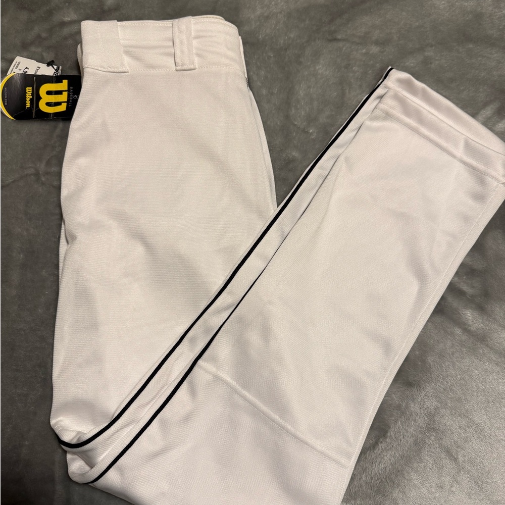 Wilson Baseball Softball Pants Elastic White Adult Small NWT